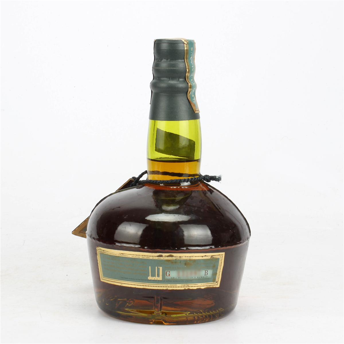 44.80年代青瓶登喜路威士忌43度 700ml*1瓶老洋酒收藏
