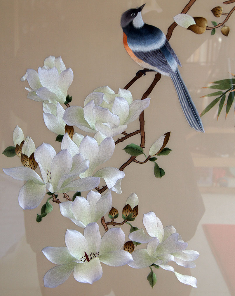 苏绣单面绣 张文菊《清雅》刺绣