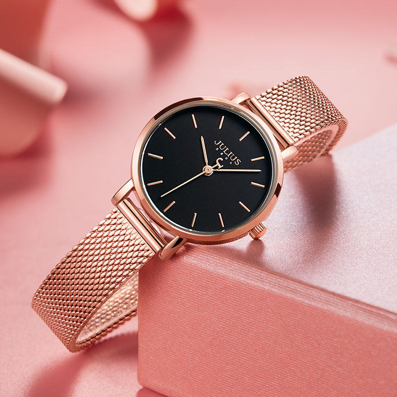 聚利时手表女款简约时尚潮流女士钢带手表轻奢气质防水dw石英女表