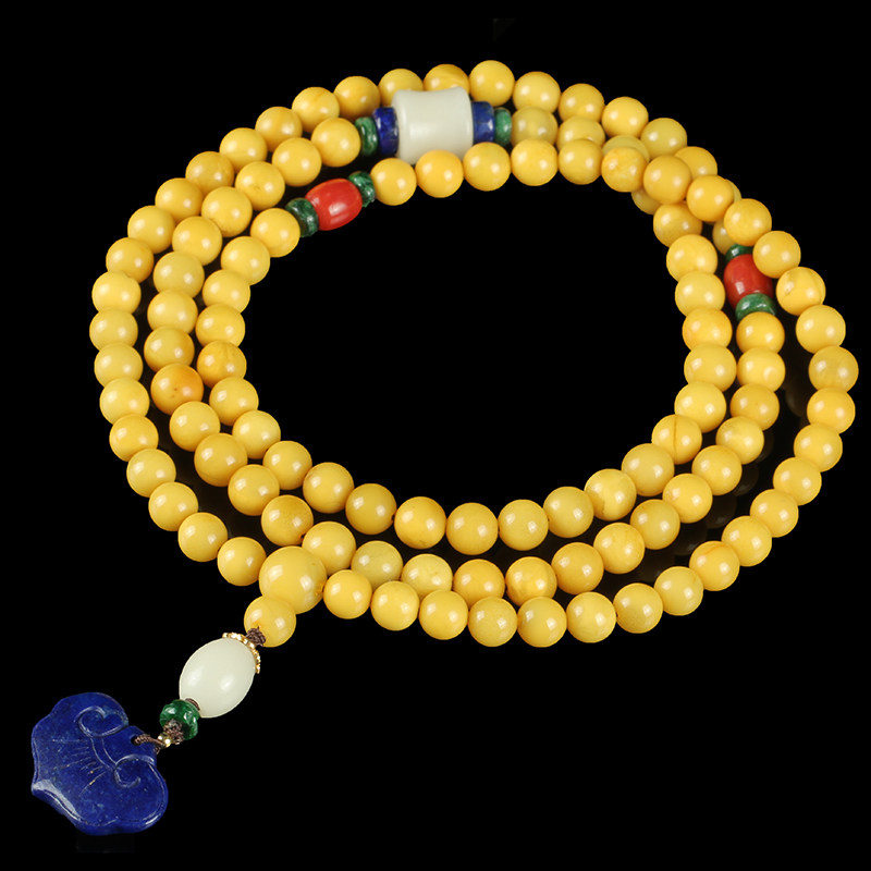 观音寺 佛教七宝 蜜蜡佛珠 念珠 佛法加持