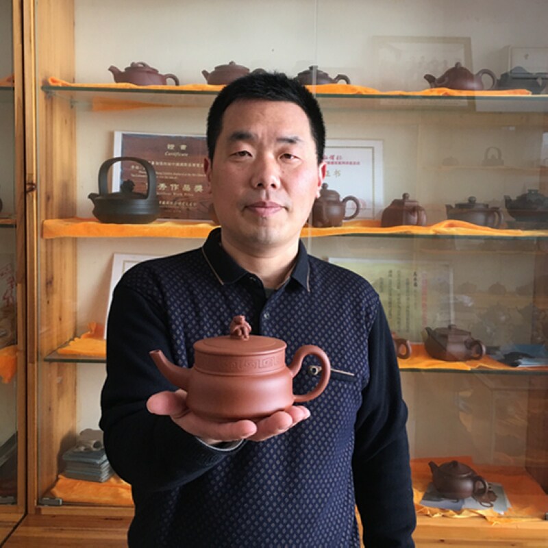 原矿清水泥 金猴献寿 380cc 国家级工艺美术师 庄永忠