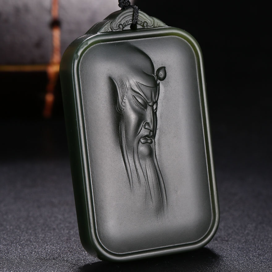 【一品关公】王晓义玉雕工作室出品 和田玉挂件 26.68g me1031