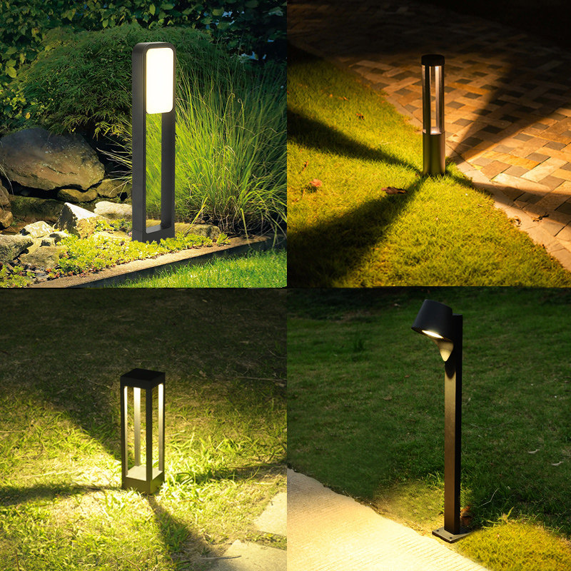 草坪灯户外防水方形庭院灯现代简约小区花园草地灯led园林景观灯