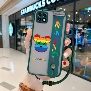 oppoa72手机壳肤感腕带女款a72镜头全包硅胶磨砂防摔保护套透明个性