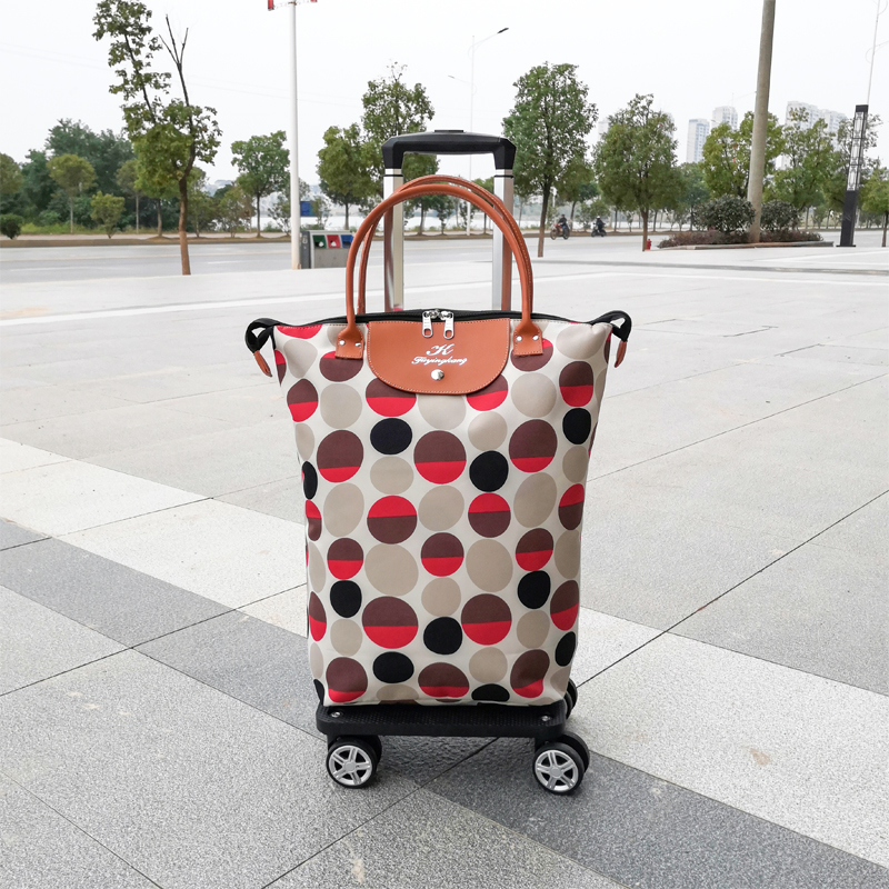 买菜拉杆车家用可折叠万向轮手推车小拉车便携老人购物车超轻拖车