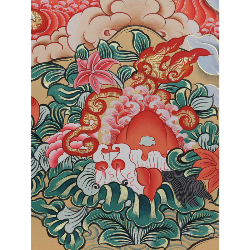 净土结庐 藏传佛教唐卡手工彩绘 班丹拉姆 1026444