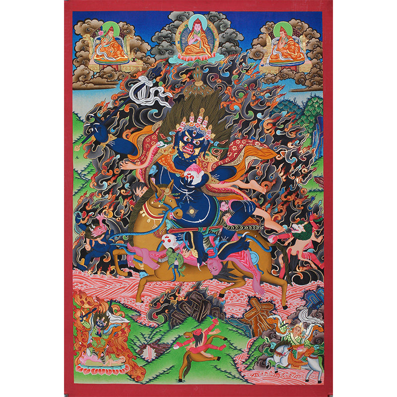 净土结庐 藏传佛教手工唐卡彩绘班丹拉姆20151026-216