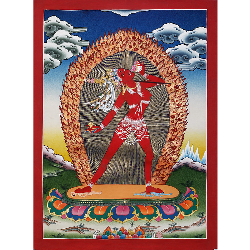 净土结庐 藏传佛教手绘空行母20120721-077