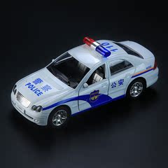 合金车1:32警车公安车110玩具车小汽车模型轿车 警车儿童玩具车