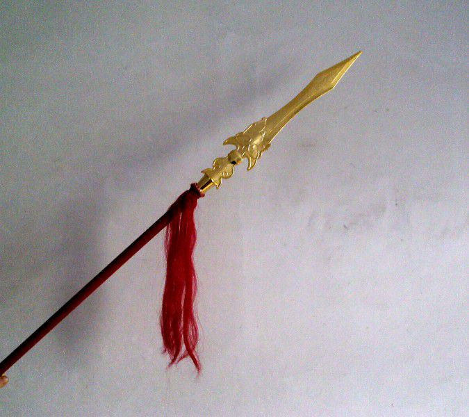 哪咤魔童降世玩具红缨枪火尖枪男孩哪咤玩具古代长枪赵云儿童塑料