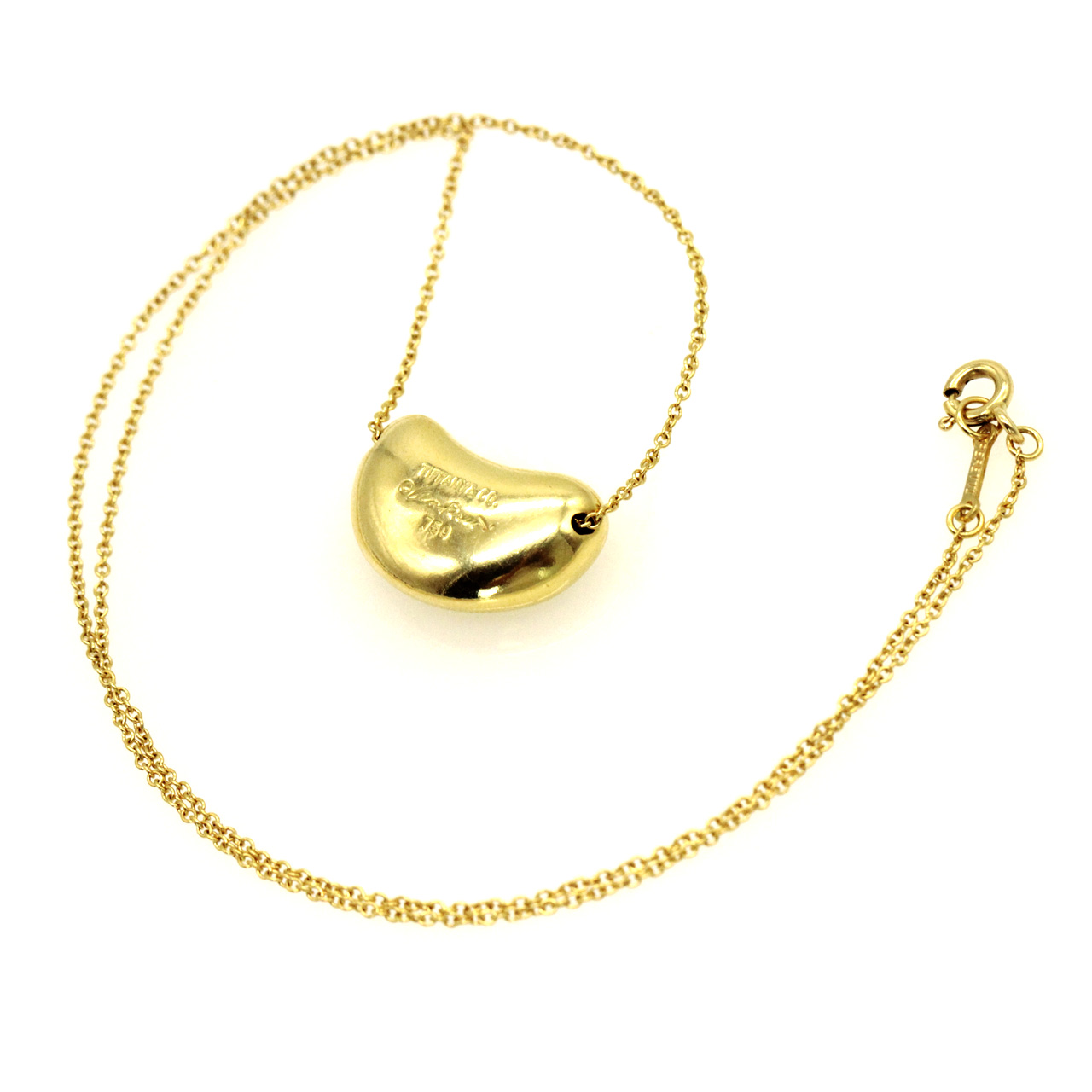 【9.5新】tiffany蒂芙尼750黄金大号金豆项链cx150905009