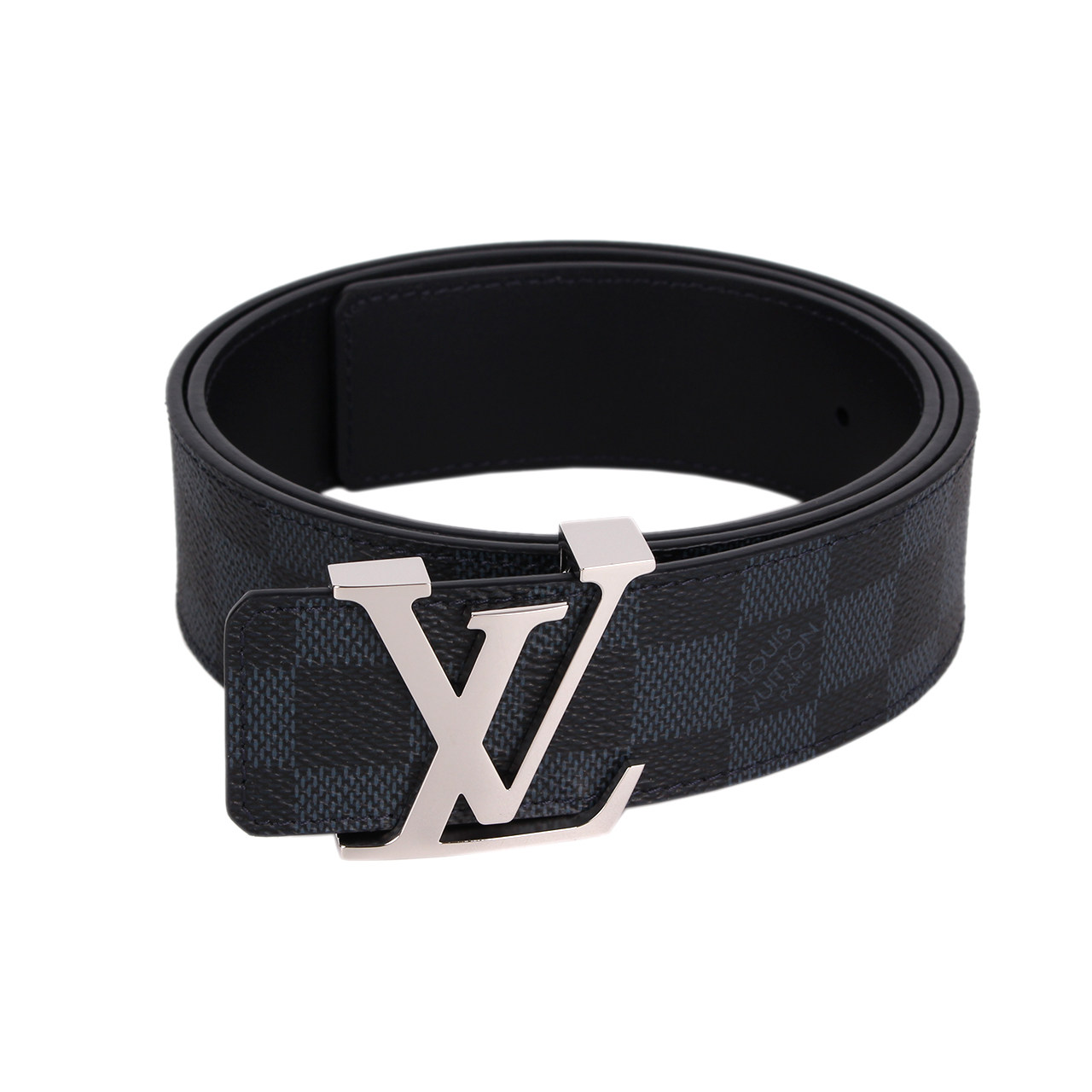 [9.9新]未使用路易威登lv男士棋盘格皮带a70408001