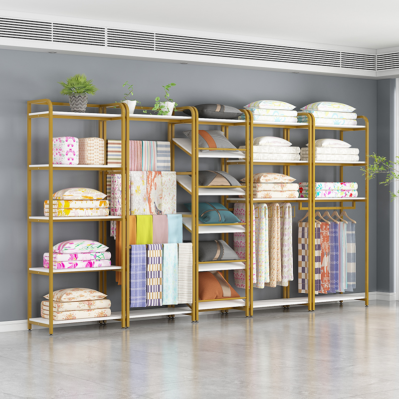 特价家纺展示柜_家纺展示架被子四件套置物架陈列架床品床上用品货架