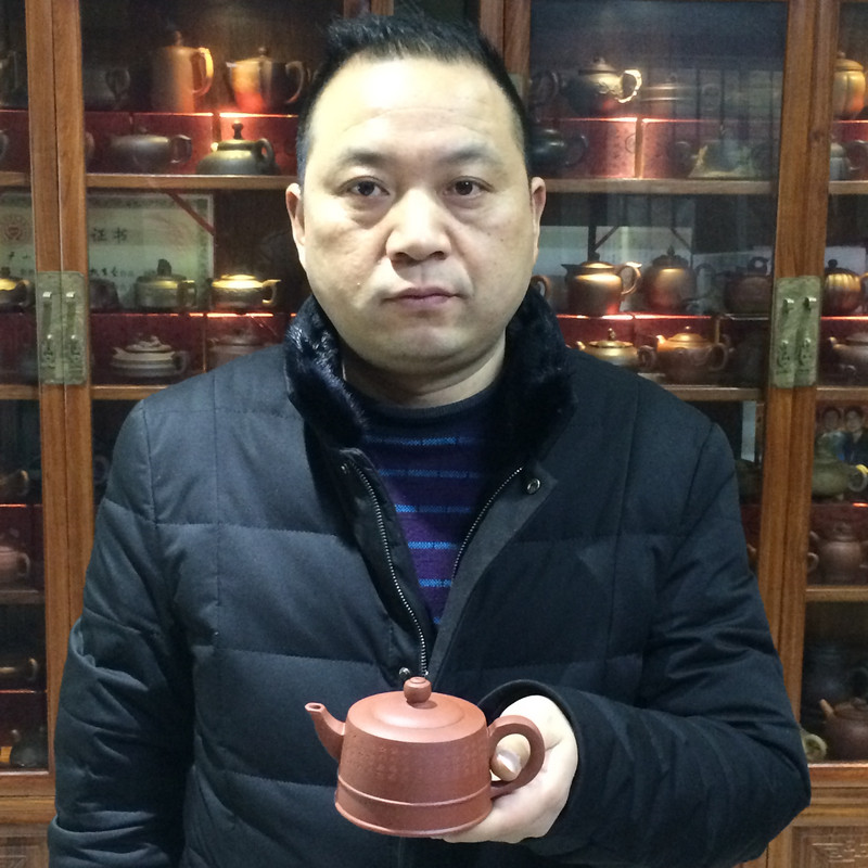 助理工艺美术师 尹小峰 井栏 石瓢 线圆 石瓢 四件套组 原矿紫砂