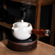 轩铭堂 陶瓷手工苏打釉白泥开片煮茶壶 家用侧把烧水泡茶壶煮茶器
