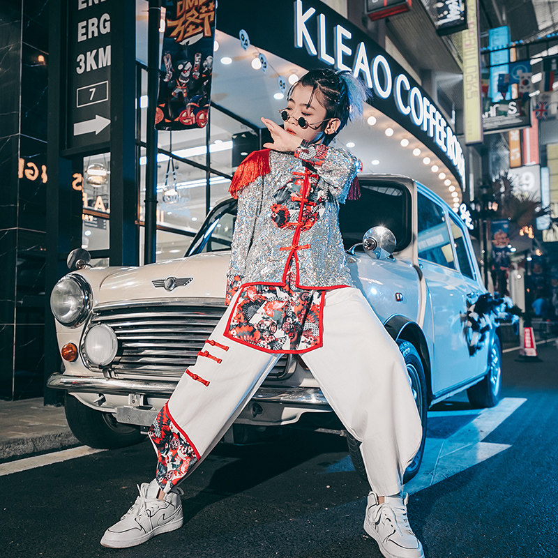 国潮走秀服装儿童