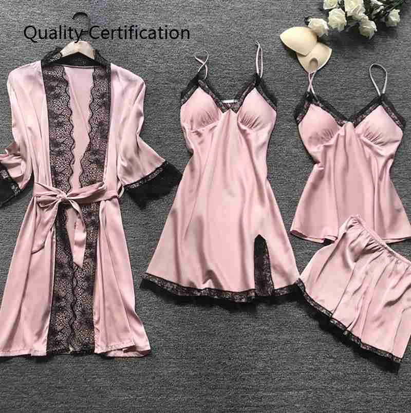 Pajamas with Pad Lace Night Suits Sleepwear Home Clothes