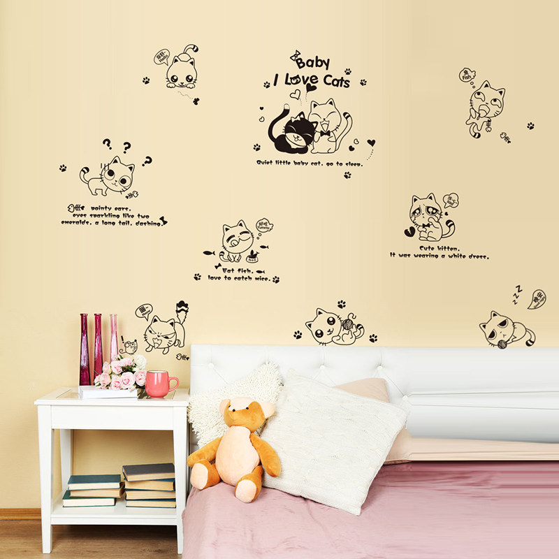 小艾艾 卡通创意墙壁可移墙纸/壁纸 6939141553646