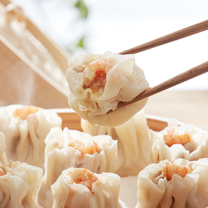 五芳斋虾仁烧麦250g*3 速冻面点面食早餐半成品手工烧卖加热即食-mc母