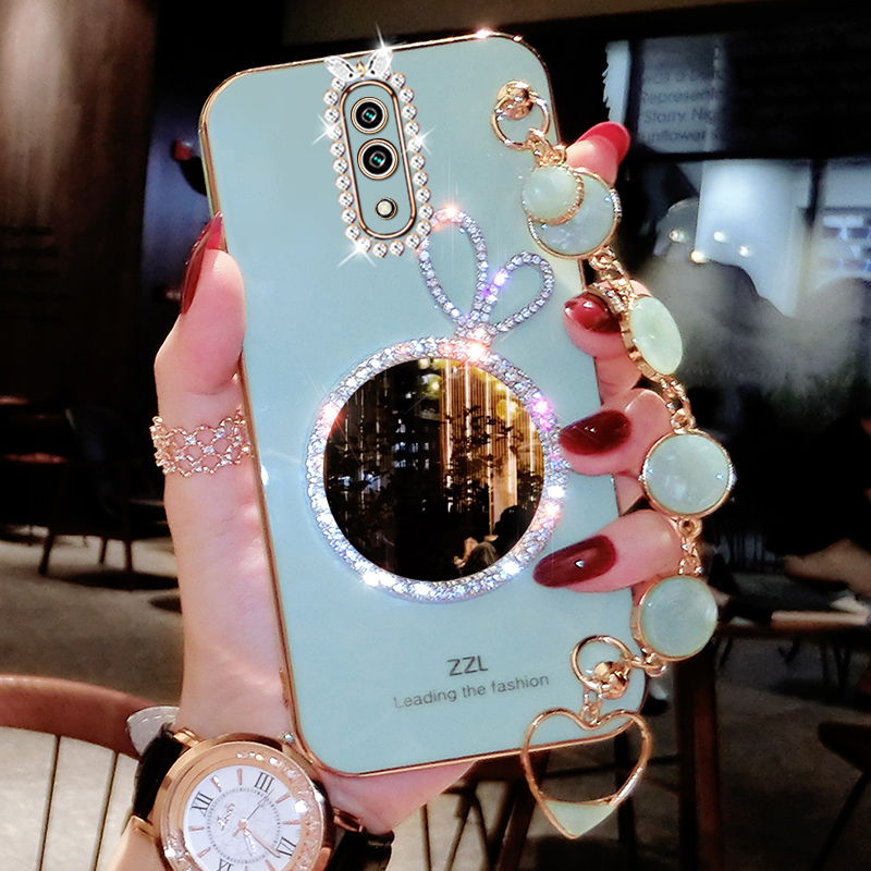 opporeno手机壳oppo renoz硅胶保护套软壳opreno女reon全包pcam00全包防摔pcamoo个性创意rone潮网红钻补妆镜
