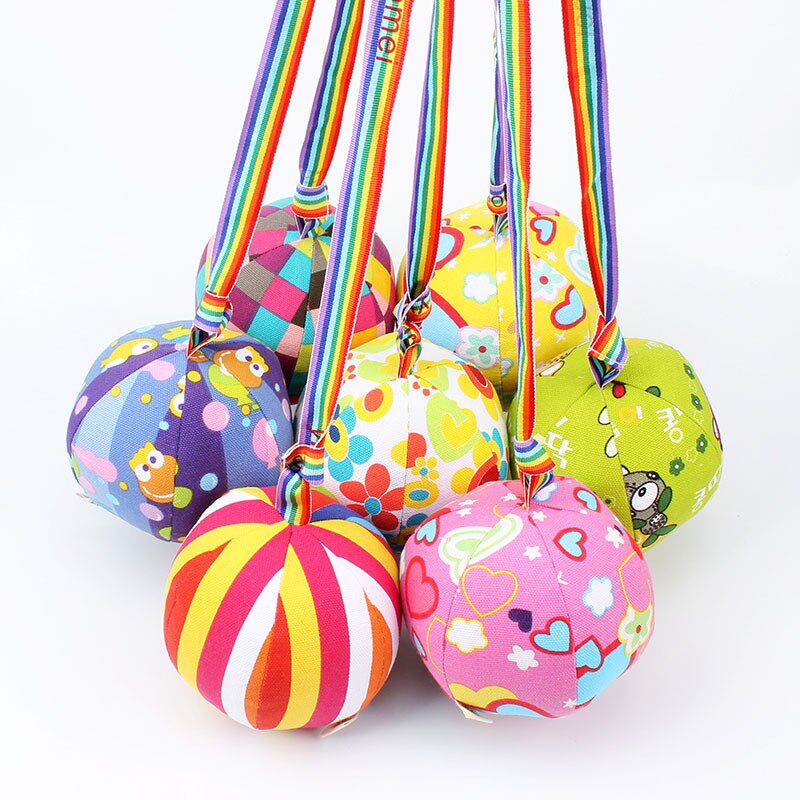 带绳子幼儿园流星球儿童圆形丢沙包