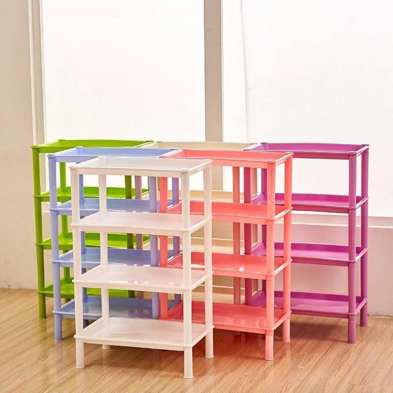 整理小多功能货架餐厅家用简易置物架简约塑料新品多层卧室篮子日