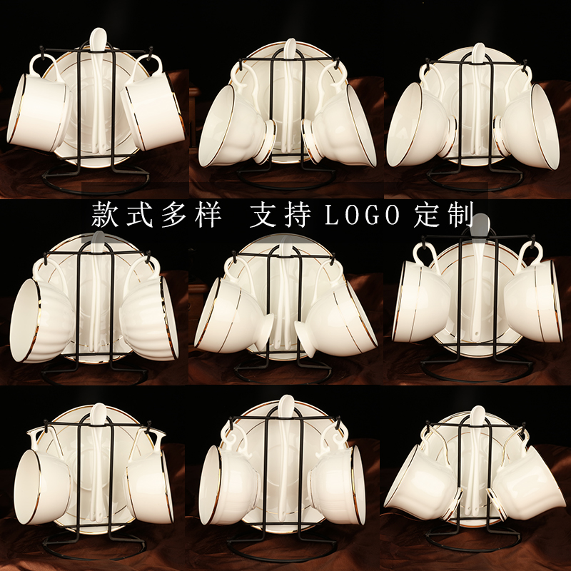 European style Bone Phnom Penh Coffee cup and saucer ceramics coffee Appliances Mug suit Shelf customized Printing logoin the Tableware , Coffee , Mug category - from Buy2taobao.com to provide professional Taobao agent buy service