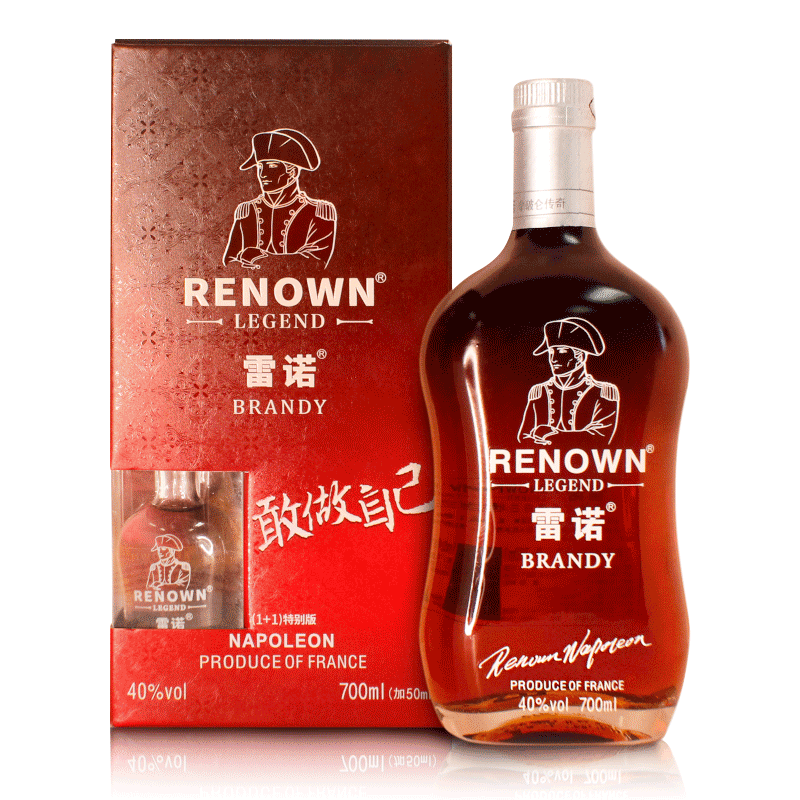 雷诺(renown)拿破仑传奇特级白兰地1 1 特别版 700ml 50ml
