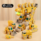 机器人拼装合体变形汽车大号金刚益智套装3岁4男孩5恐龙儿童玩具6