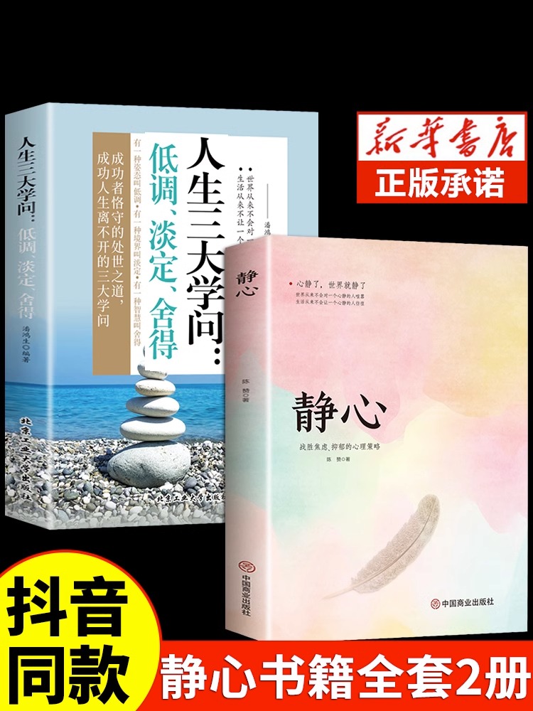 静心书籍人生三大学问必读正版放下人生智慧哲学青春成功励志心灵鸡汤正能量治愈系修心修身养性哲理必看的书畅销书排行榜成人推荐