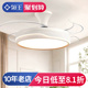 领王2024年新款风扇灯创意艺术北欧ins奶油风餐厅客厅卧室吊扇灯