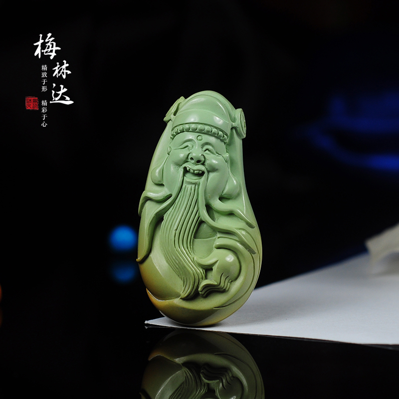 Melinda/梅林达【招宝天尊】天然绿松石吊坠财神原矿挂件招财项坠在类目 饰品/流行首饰/时尚饰品新, 半宝晶石, 绿松石, 颈饰中 - 来自Buy2taobao.com提供专业的淘宝代购服务