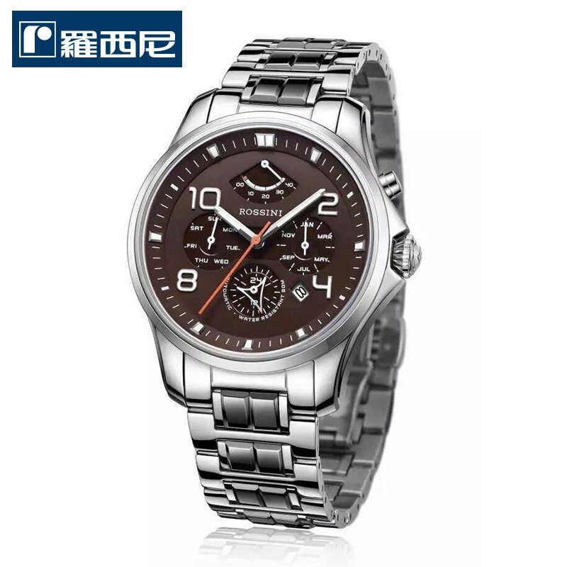 罗西尼男表全自动机械表正品