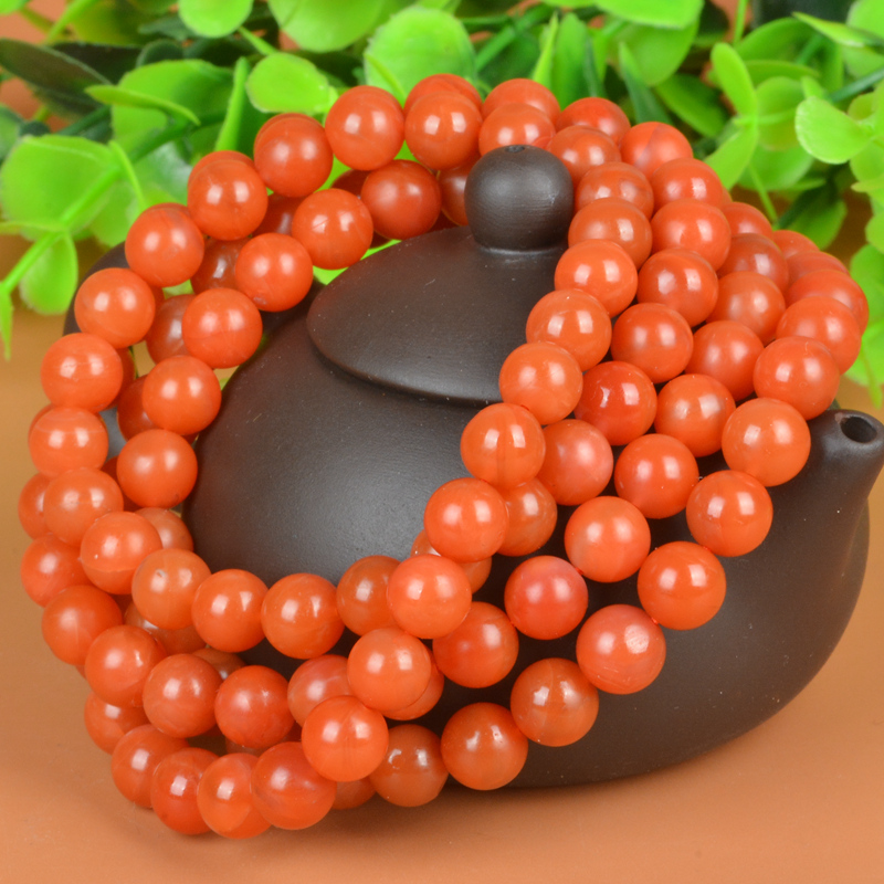 【120.56g】精美锦红 南红玛瑙 手链