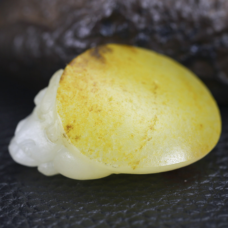 苏州玉雕名家【钱忠伟】作品 和田玉白玉籽料金钱龟挂件16.5克