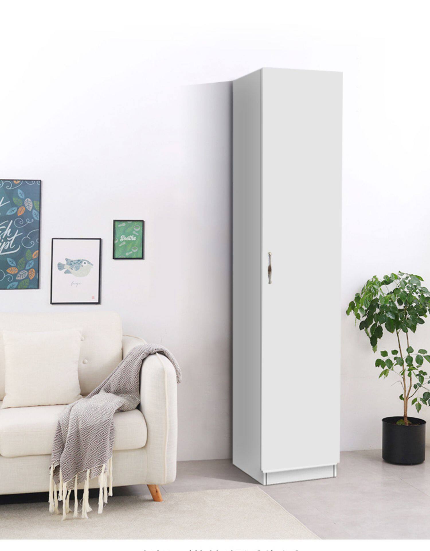 定制金属轻奢钢制成人儿童北欧设计组装衣柜单门收纳零甲醛大衣橱