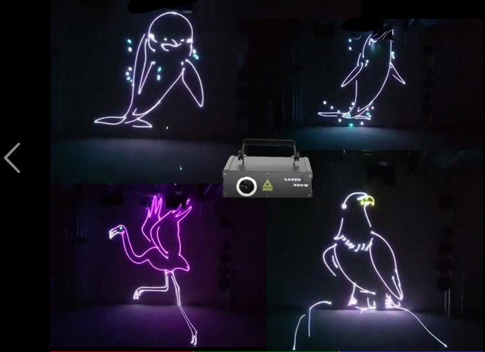 智能3d海豚全彩动画激光灯舞台灯光ktv舞台灯光