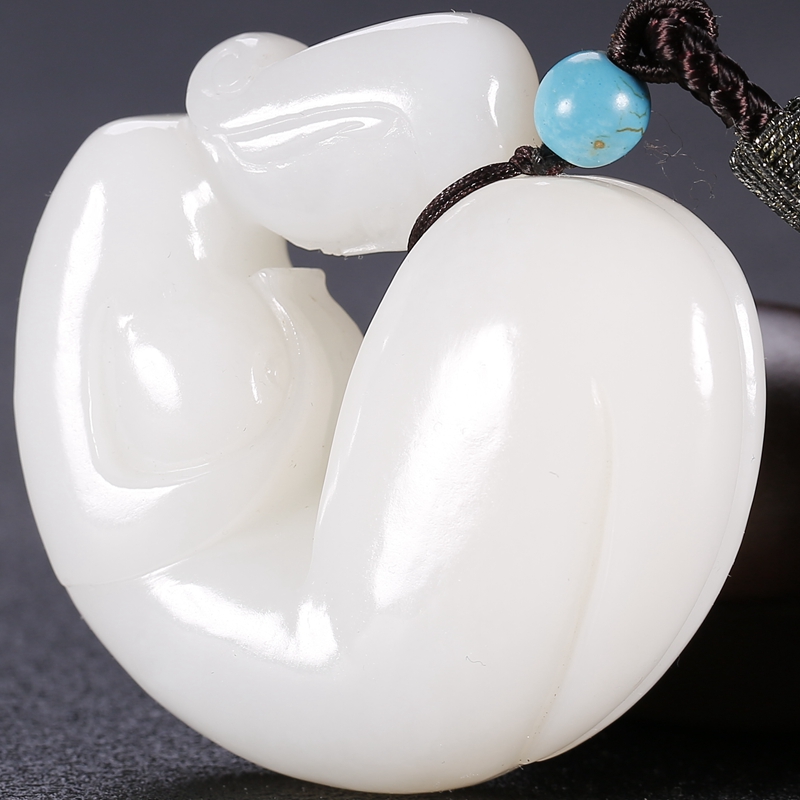 【极品一级白羊脂玉】 羊脂白玉 玉贵人 102.9283g