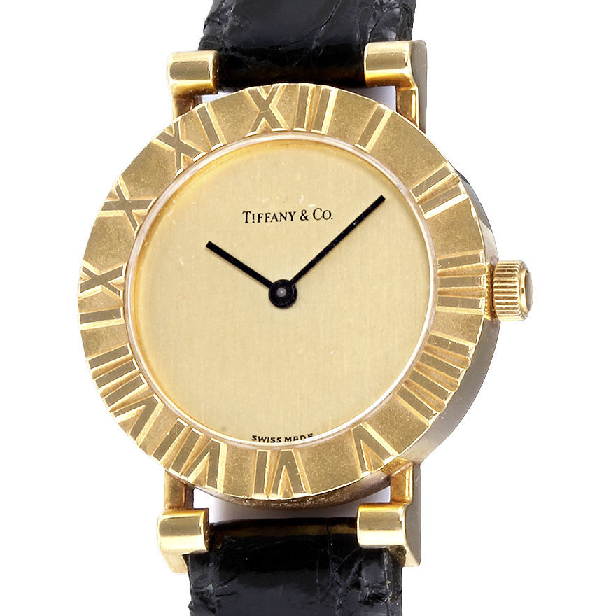 【9.0新】18k金蒂芙尼石英女表 华夏典当行