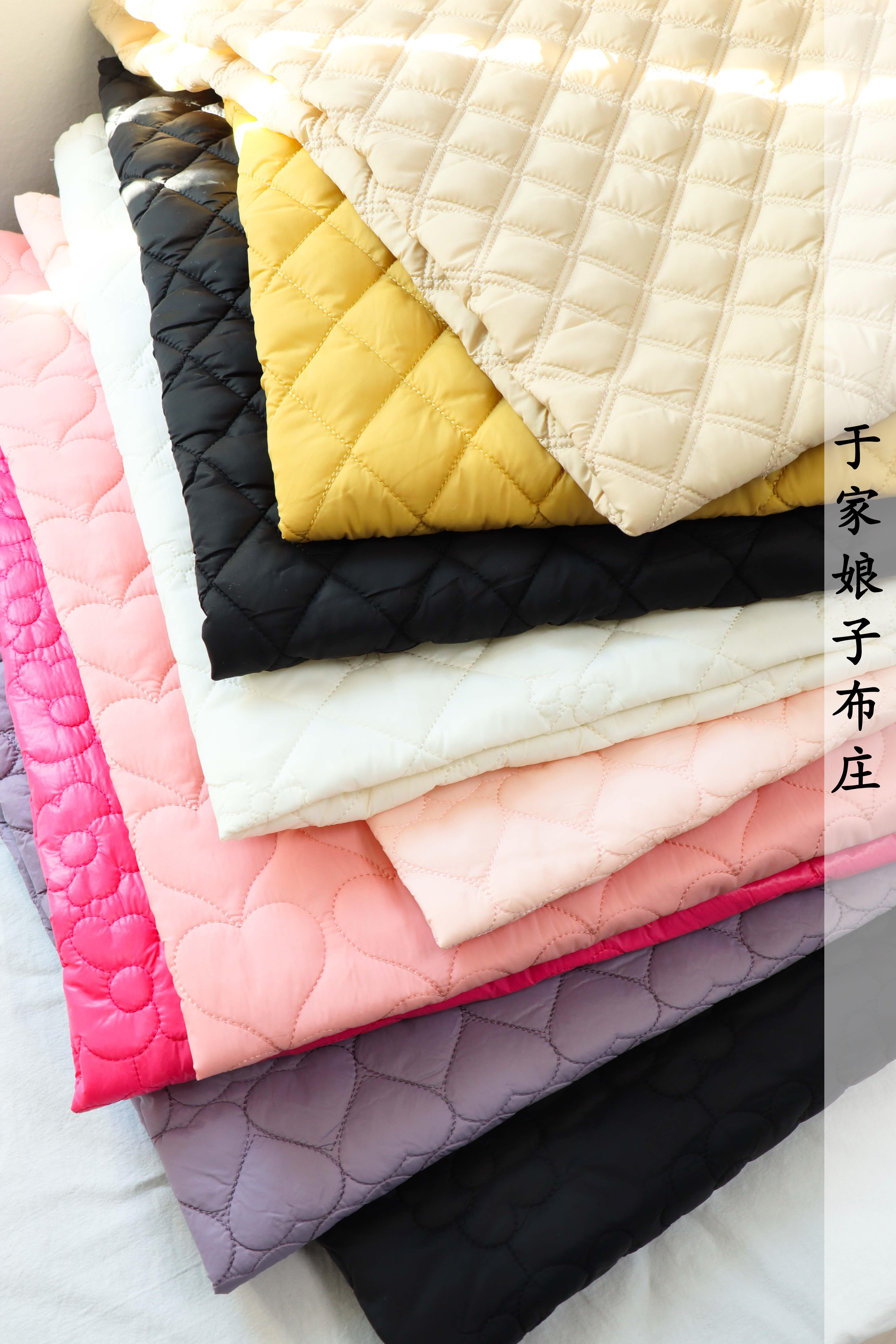 绗缝棉面料  秋冬棉袄 外套布料里布 女童可爱绗棉 于家娘子布庄