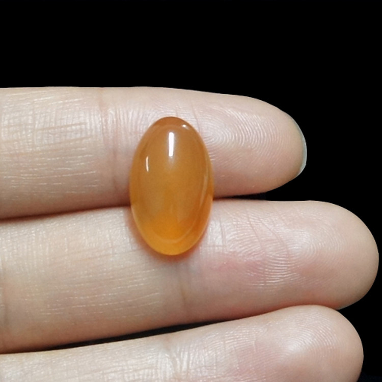 97 新疆金丝玉宝石光戒面 1.712g