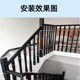 实木楼梯扶手栏杆护栏围栏极简楼梯扶手自装室内家用阳台护栏