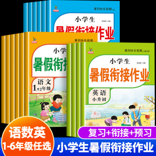 暑假衔接作业语文数学英语一年级升二年级升三升四升五升六年级上册下册人教全套教材预习复习一本通小升初学期1-2-3-4-5-6训练