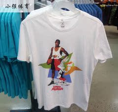 正品耐克NIKE JORDAN AJ兔八哥男子休闲白色短袖T恤683962-100