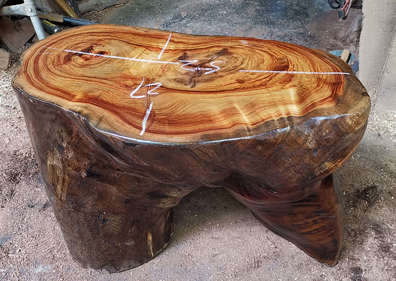 樟木块天然红樟木条香樟圆墩防蛀防虫香熏大凳子民宿摆件