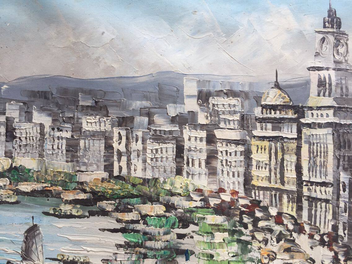 杨兴德《老上海》布面油画