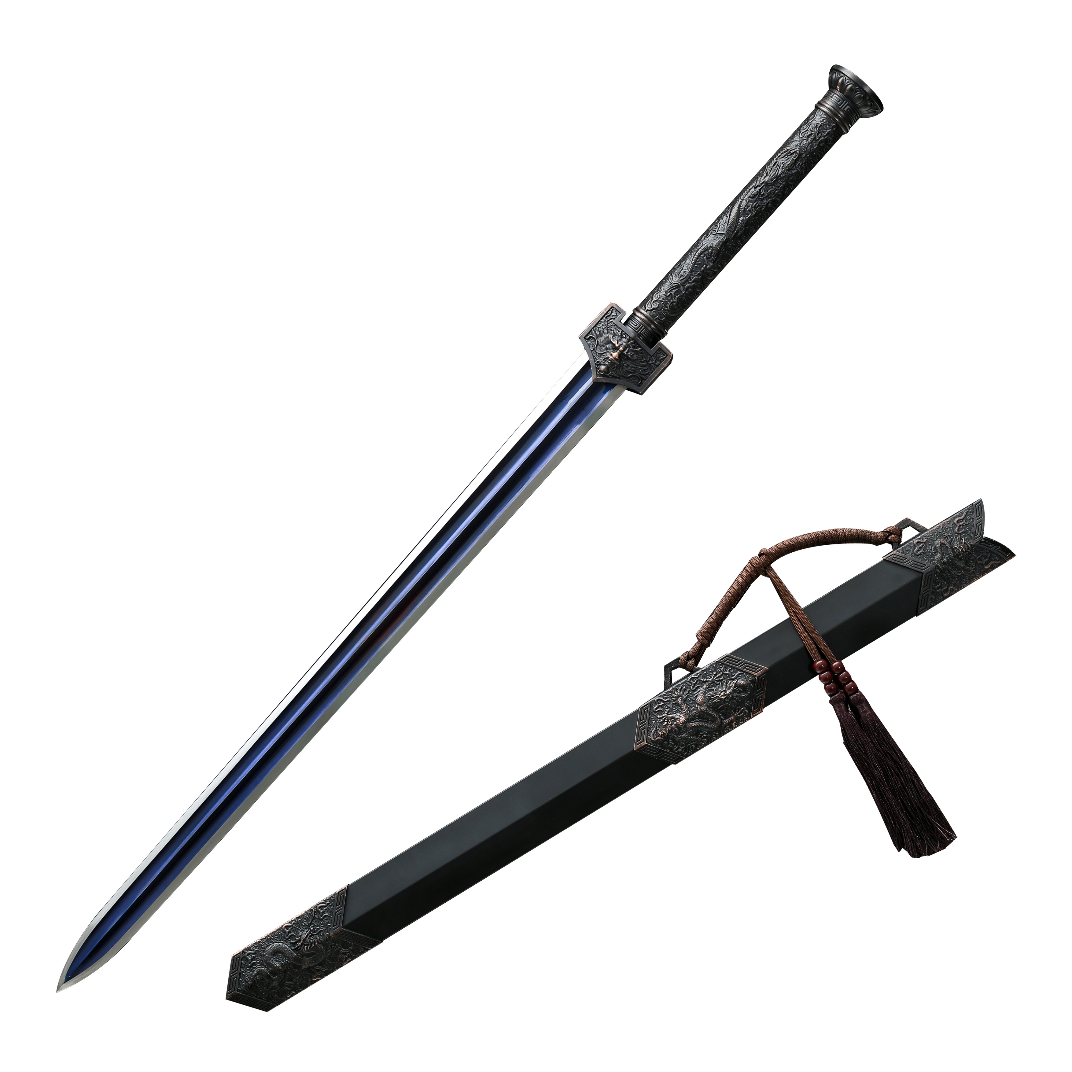 龙泉市余氏剑宝剑中长剑八面汉剑刀剑冷兵器古剑唐防身刀具未开刃