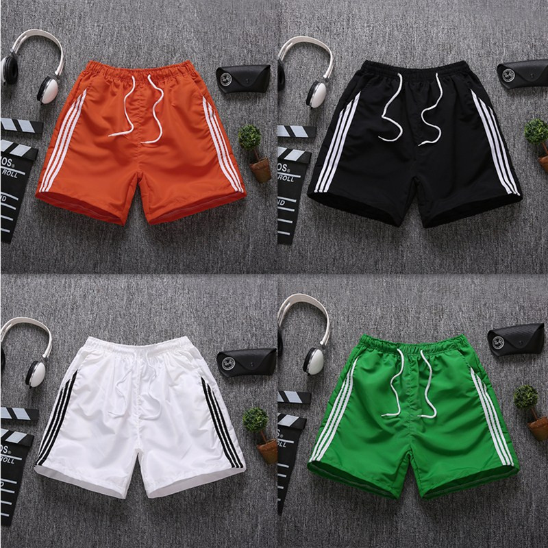 男装夏季短裤青少年情侣沙滩裤速干休闲三分裤运动裤男三条杠裤衩|ruв категории Мужская одежда, брюки - от Buy2taobao.com для оказания профессиональной услуги покупки агента Taobao