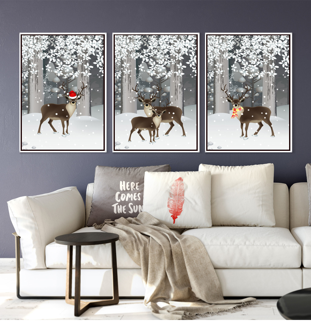 3156客厅墙面装饰画现代简约沙发背景墙壁画北欧墙上现代装饰画