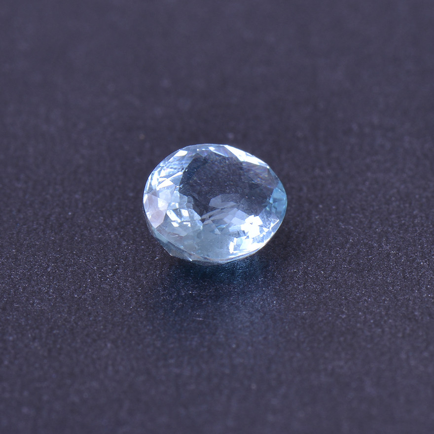 18ct 海蓝宝石裸石戒面 0.44g